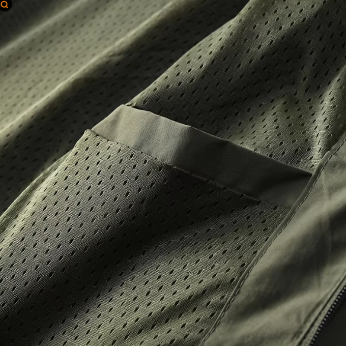 Men's Water-Repellent Hooded Shell Jacket, Mesh-Lined Utility Coat