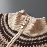 Evan Cashmere-Feel Half-Zip Sweater