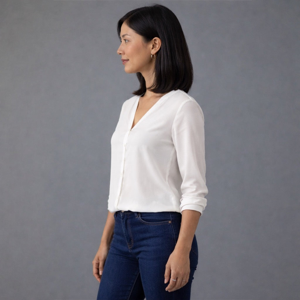 Elira | Soft Button Blouse