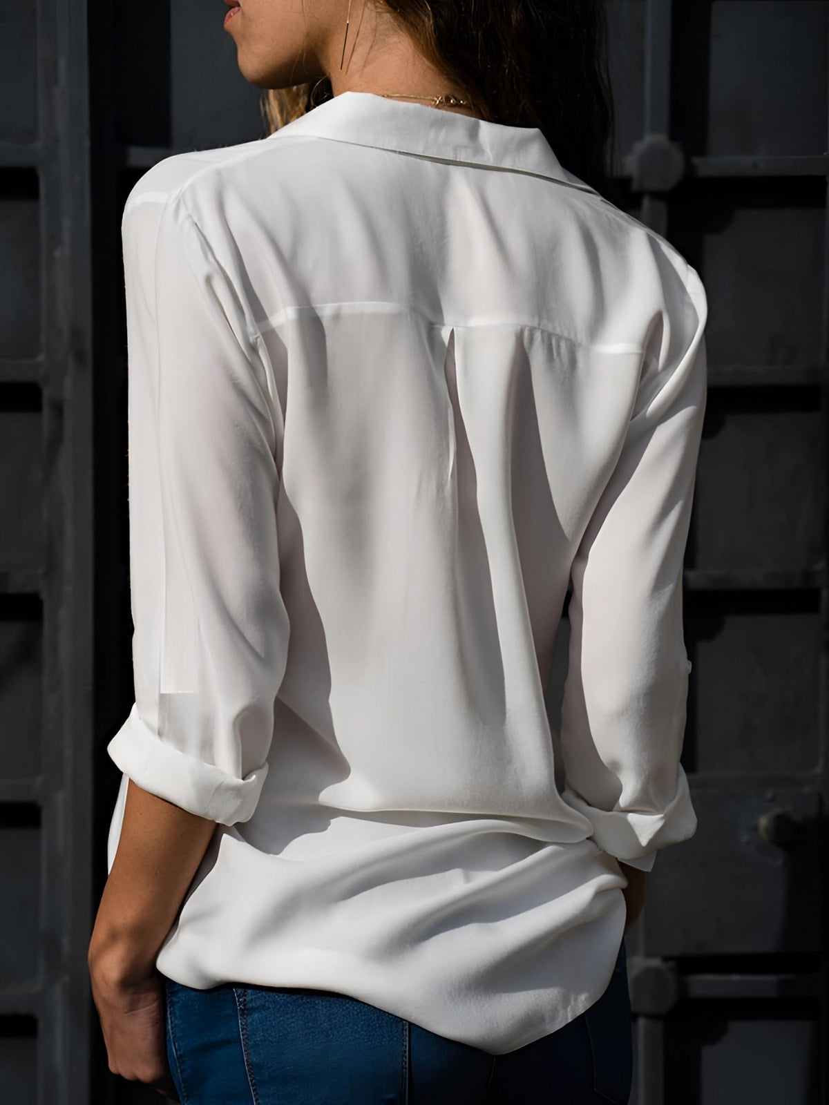Elegant long-sleeve blouse for women