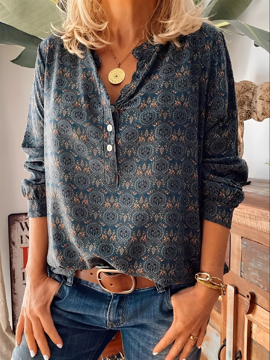 Adelinde - Vintage Style Summer Blouse