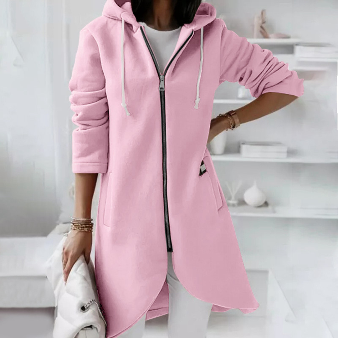 Agatha Longline Zip-Up Hoodie