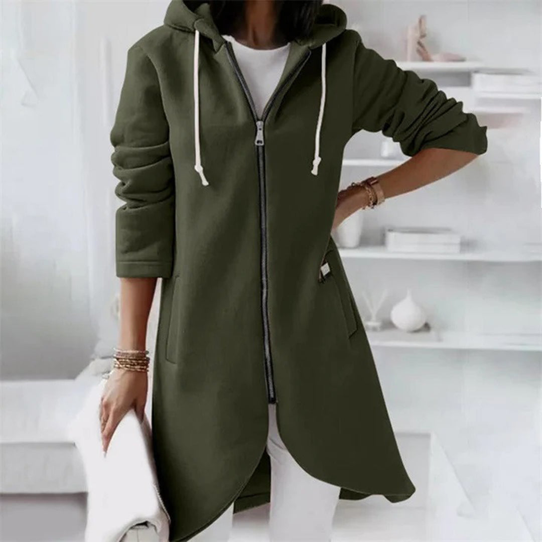 Agatha Longline Zip-Up Hoodie