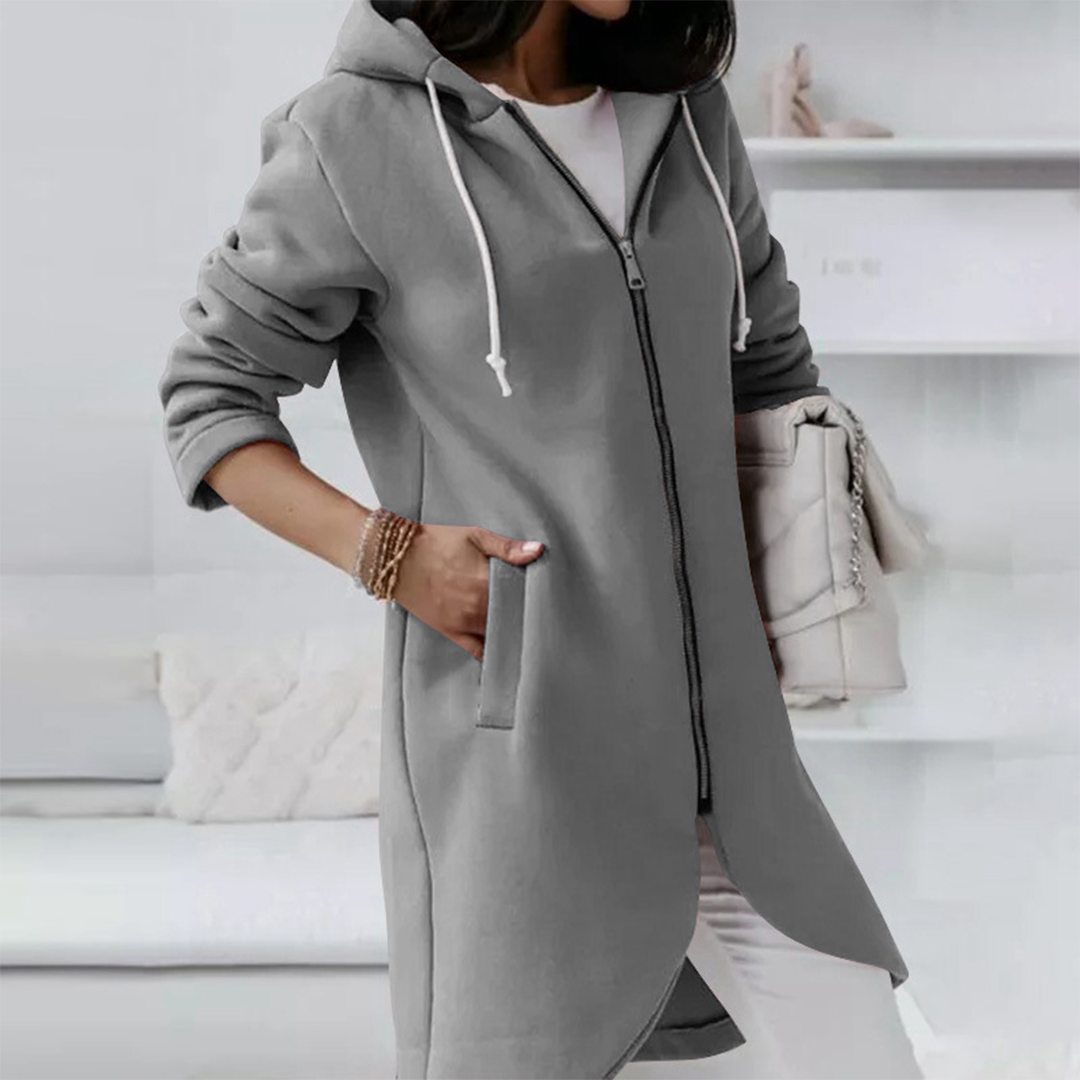 Agatha Longline Zip-Up Hoodie