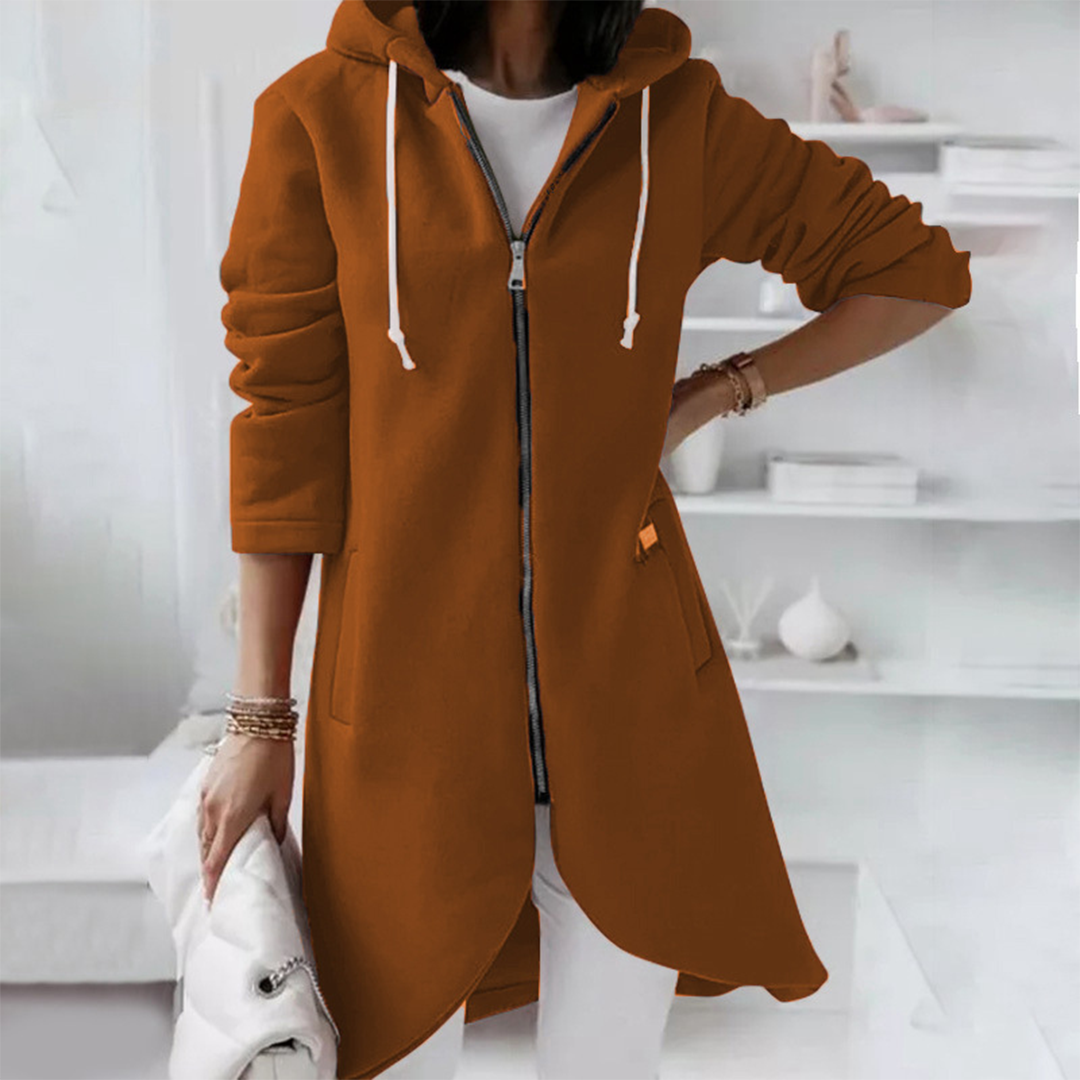 Agatha Longline Zip-Up Hoodie