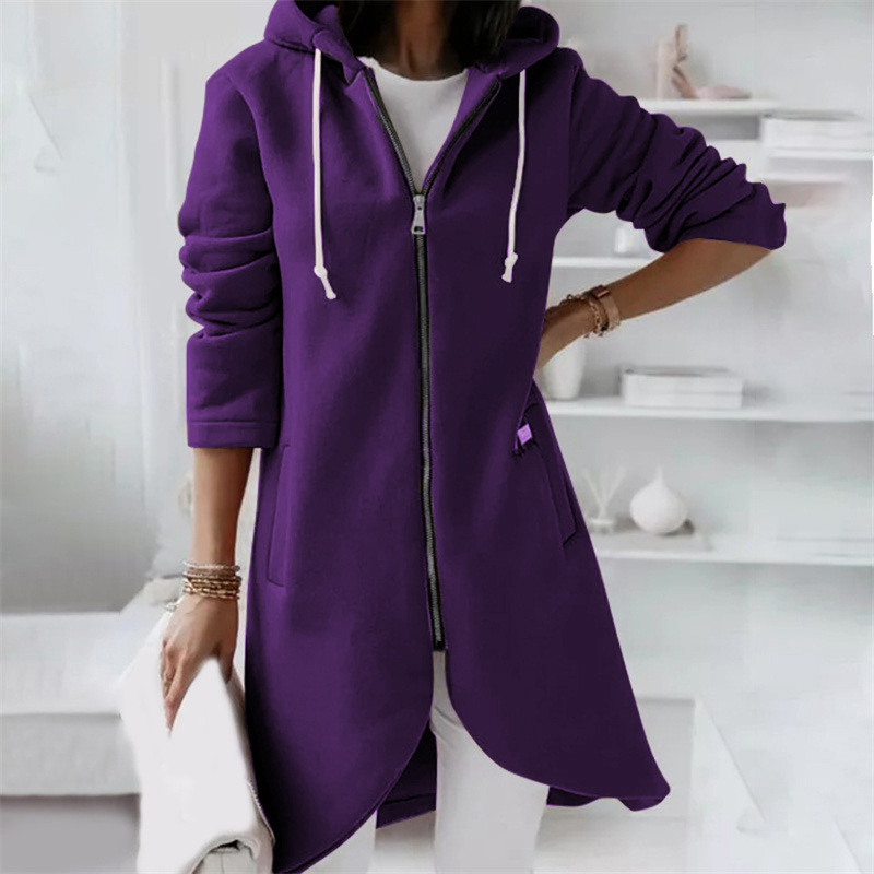 Agatha Longline Zip-Up Hoodie