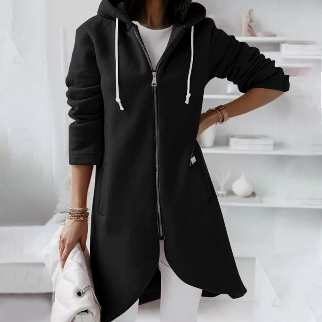 Agatha Longline Zip-Up Hoodie
