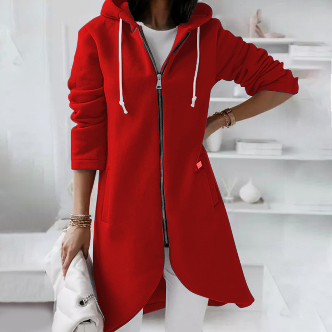 Agatha Longline Zip-Up Hoodie