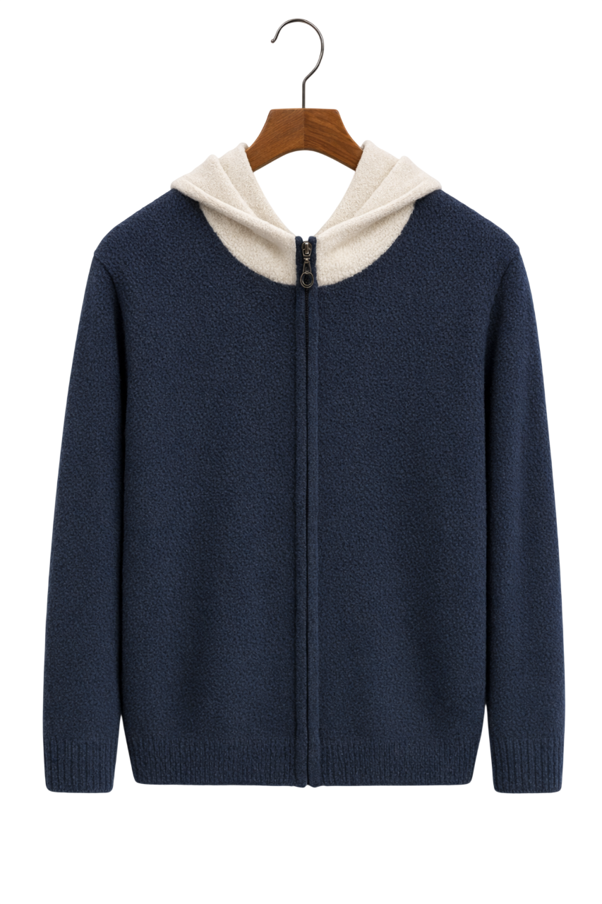 Montclair Maison Cashmere-Feel Zip Hoodie