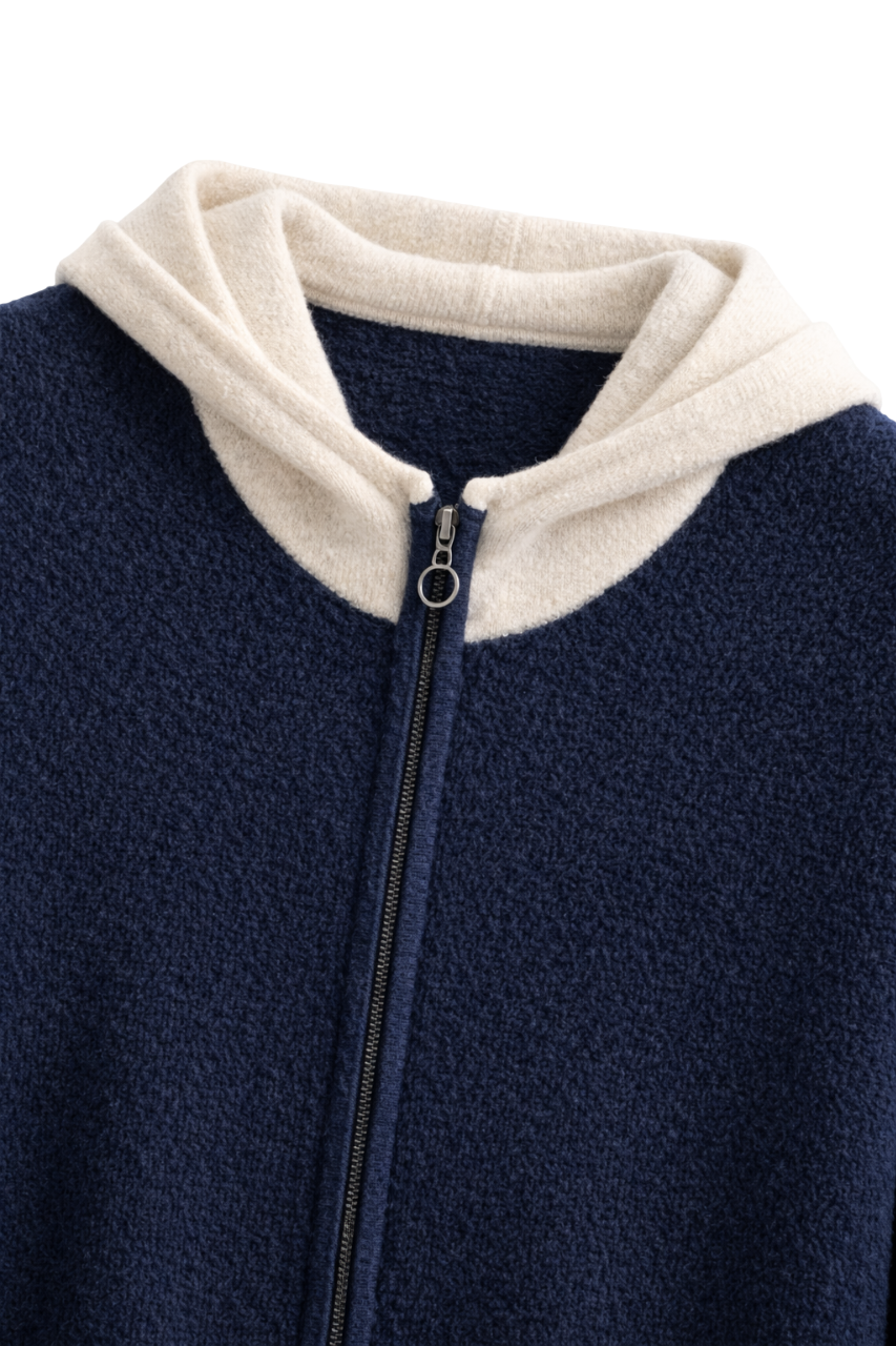Montclair Maison Cashmere-Feel Zip Hoodie