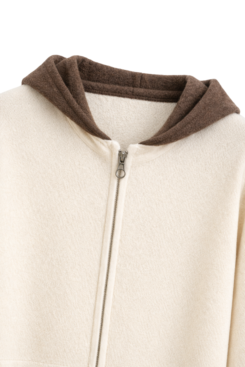 Montclair Maison Cashmere-Feel Zip Hoodie