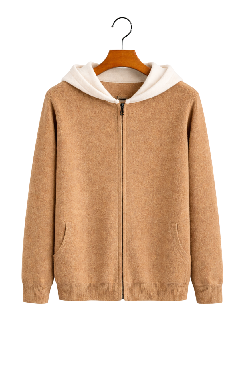 Montclair Maison Cashmere-Feel Zip Hoodie