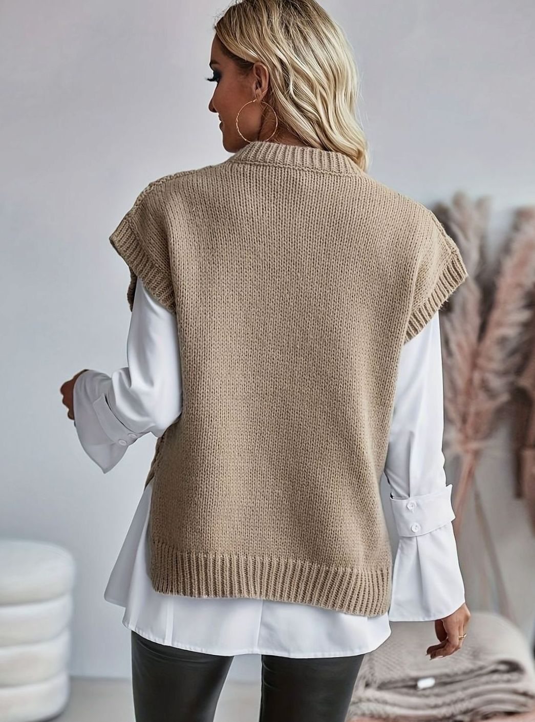 Estelle Chunky Cable Sweater Vest