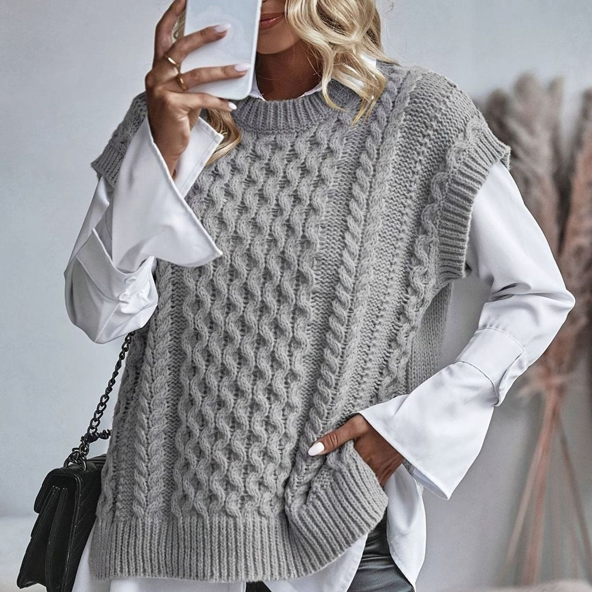 Estelle Chunky Cable Sweater Vest