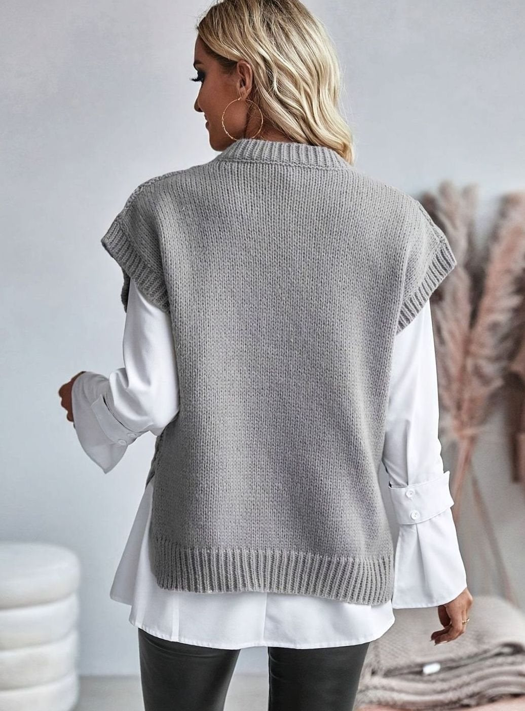Estelle Chunky Cable Sweater Vest