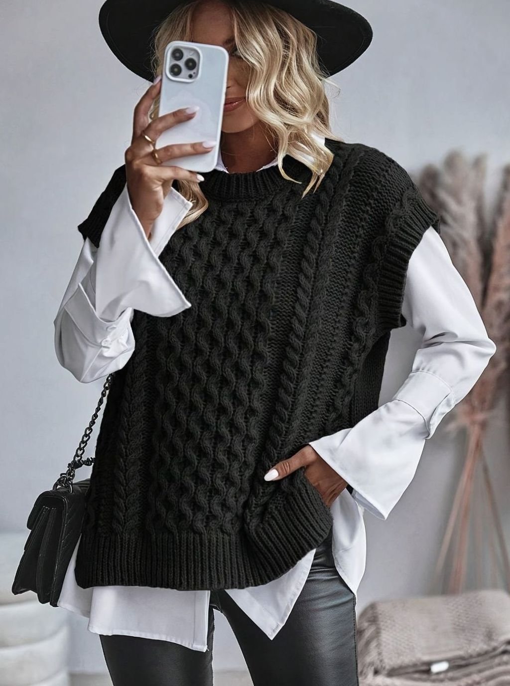 Estelle Chunky Cable Sweater Vest