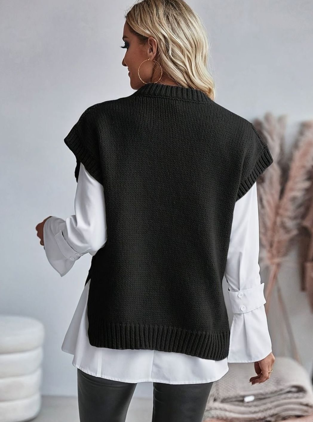 Estelle Chunky Cable Sweater Vest
