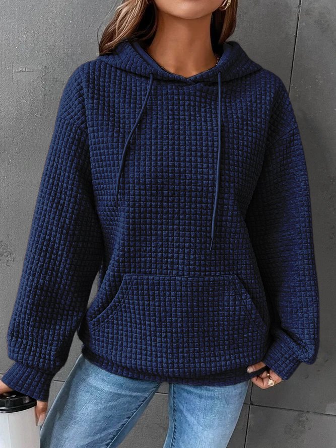 Rhea Waffle Knit Oversized Hoodie