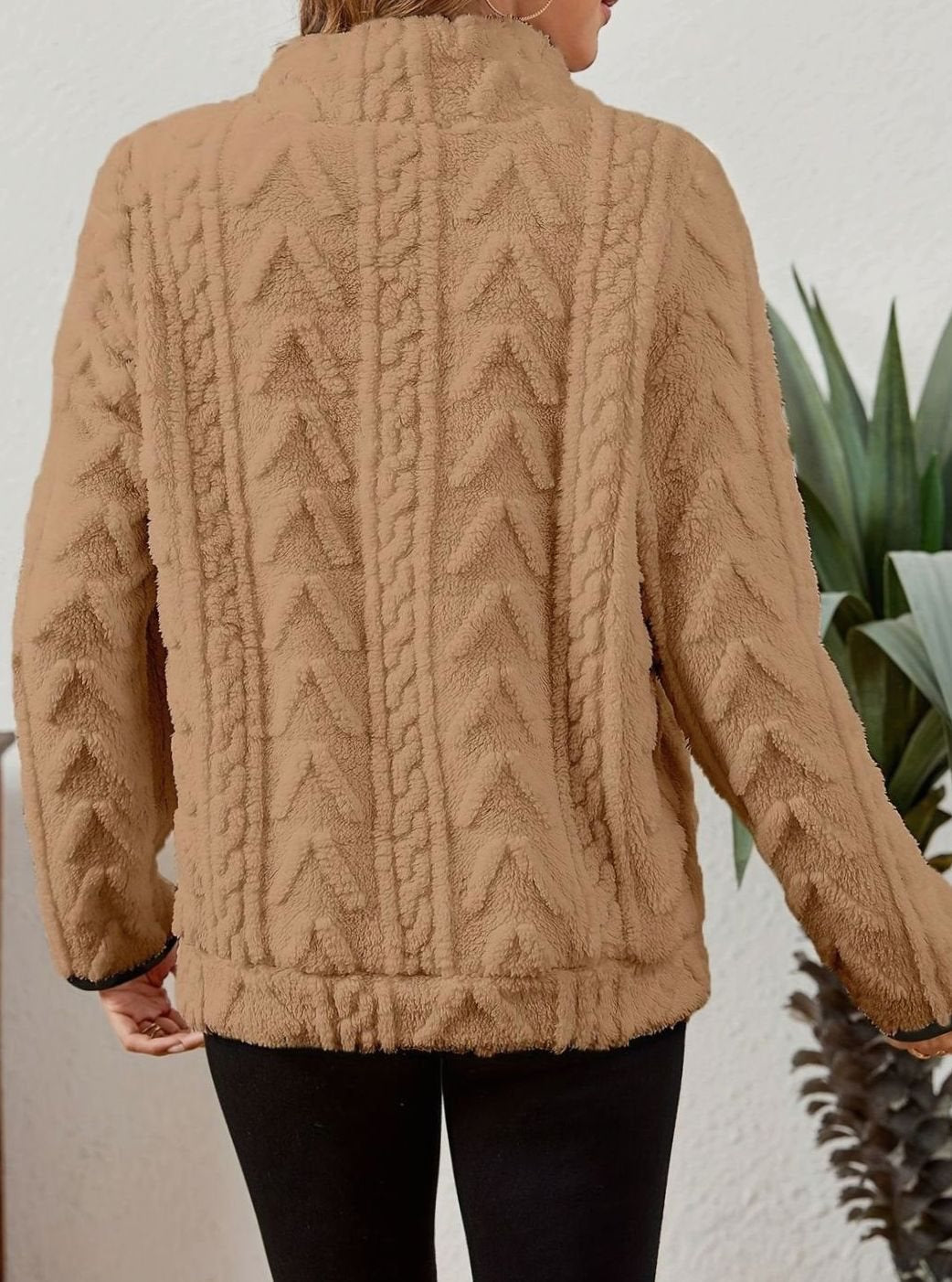 Saffron Textured Fleece Half-Zip