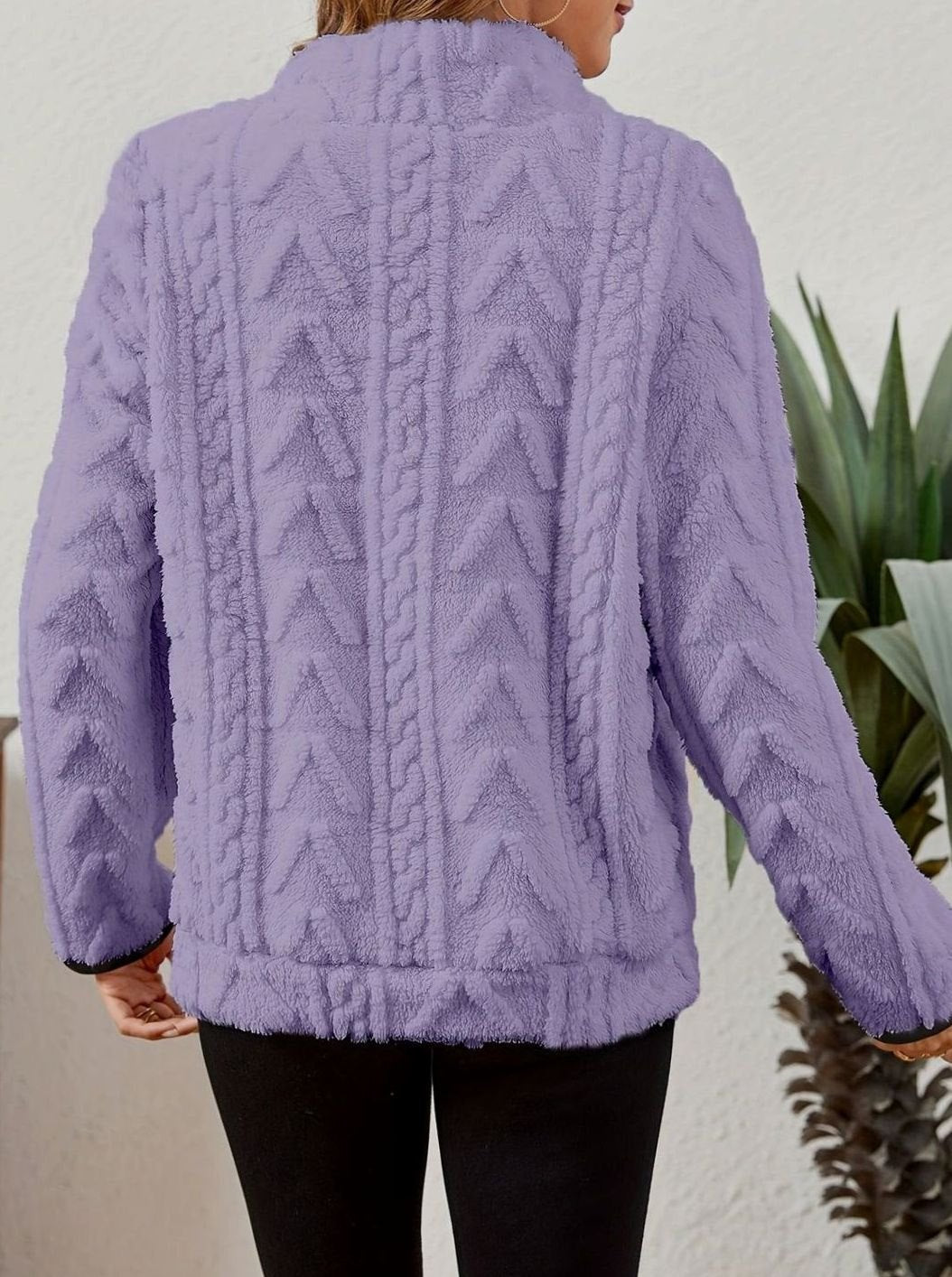 Saffron Textured Fleece Half-Zip