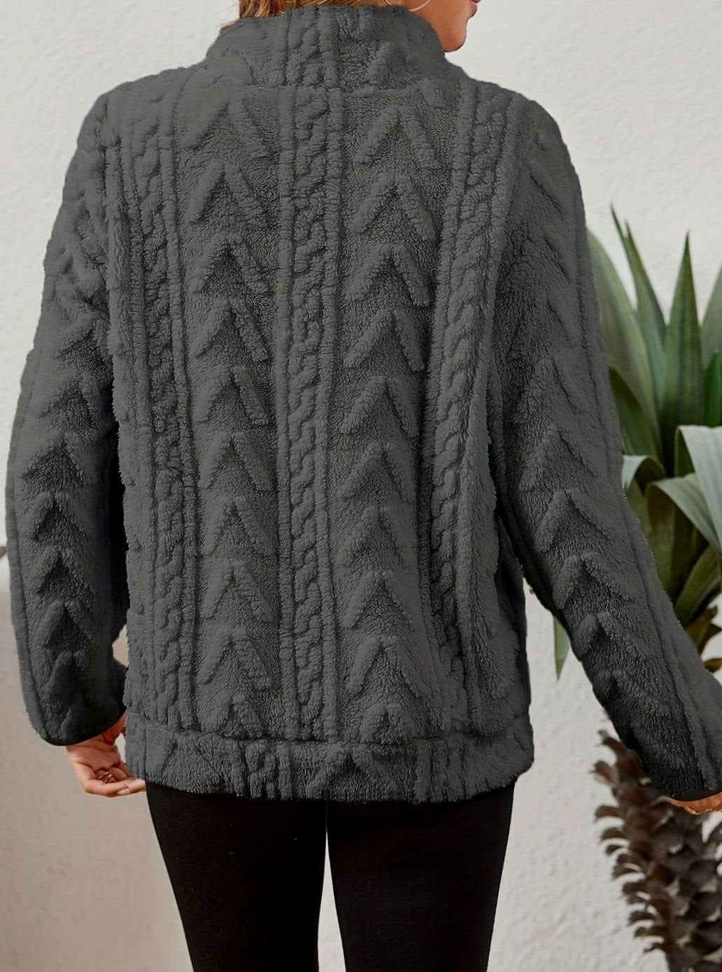 Saffron Textured Fleece Half-Zip