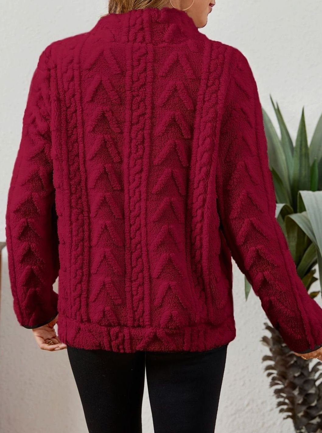 Saffron Textured Fleece Half-Zip