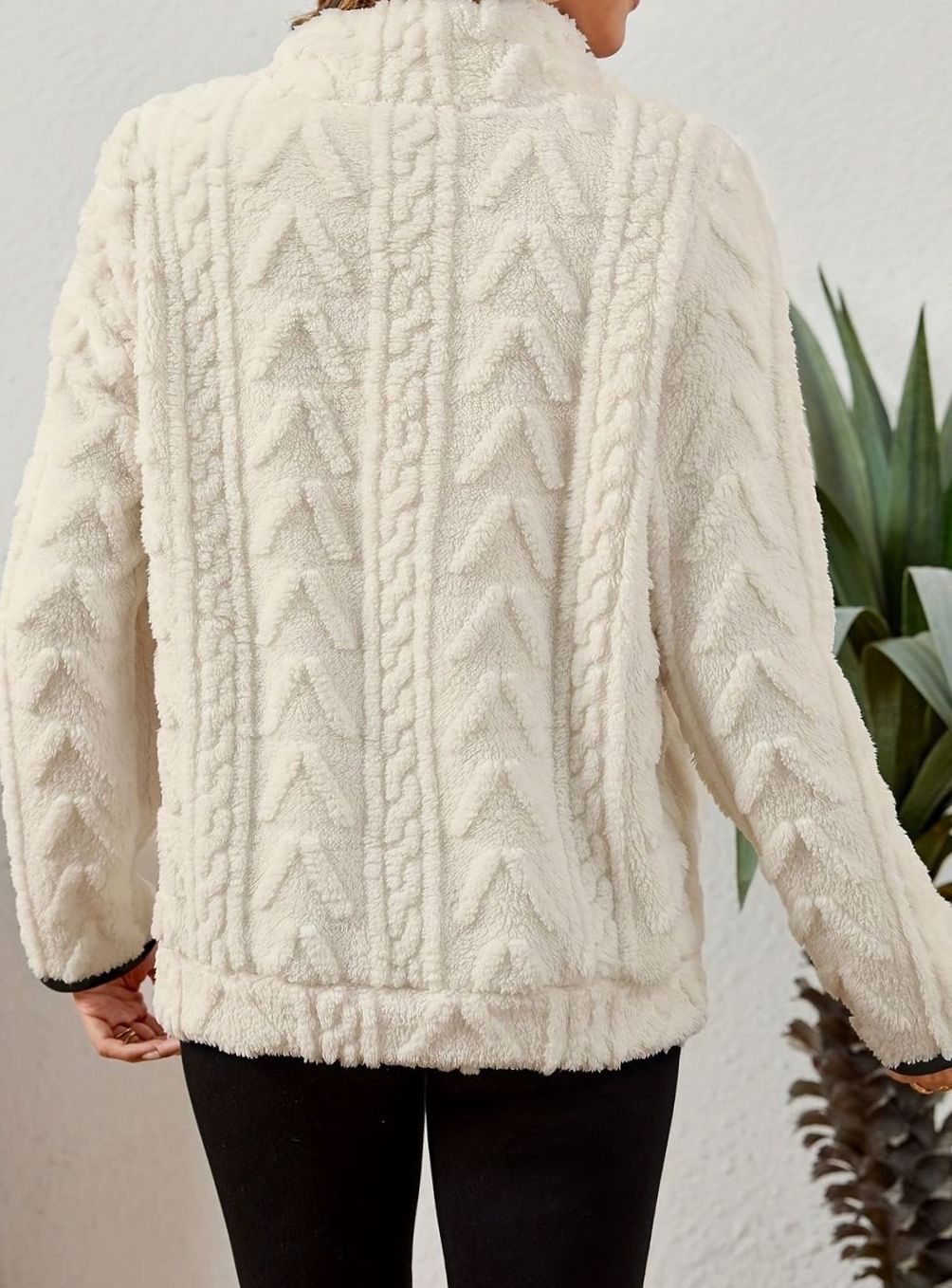Saffron Textured Fleece Half-Zip