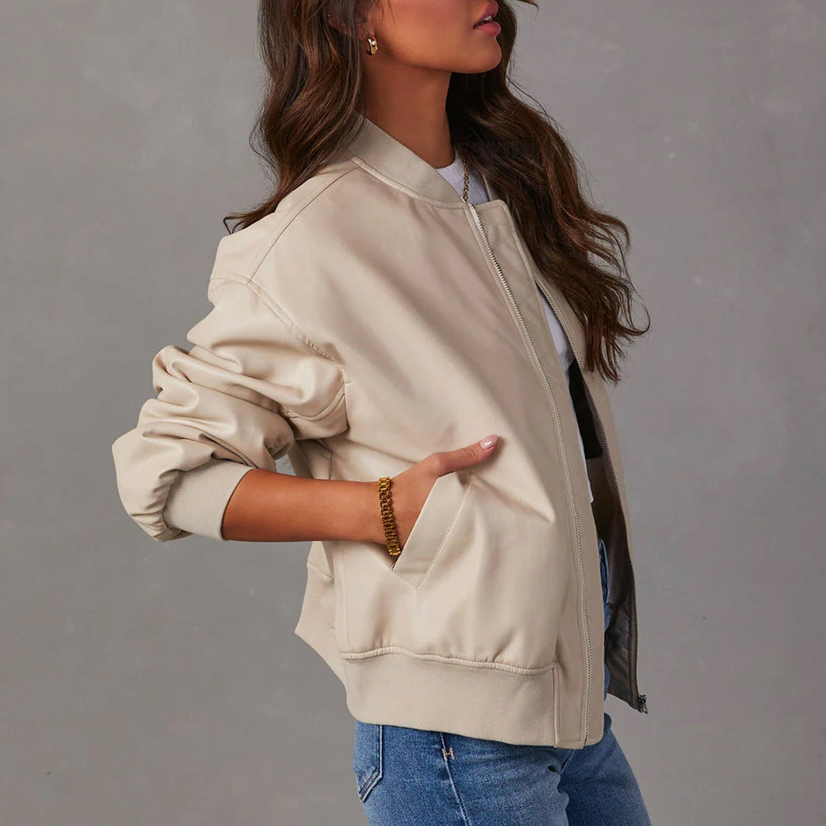 Liv Faux Leather Jacket
