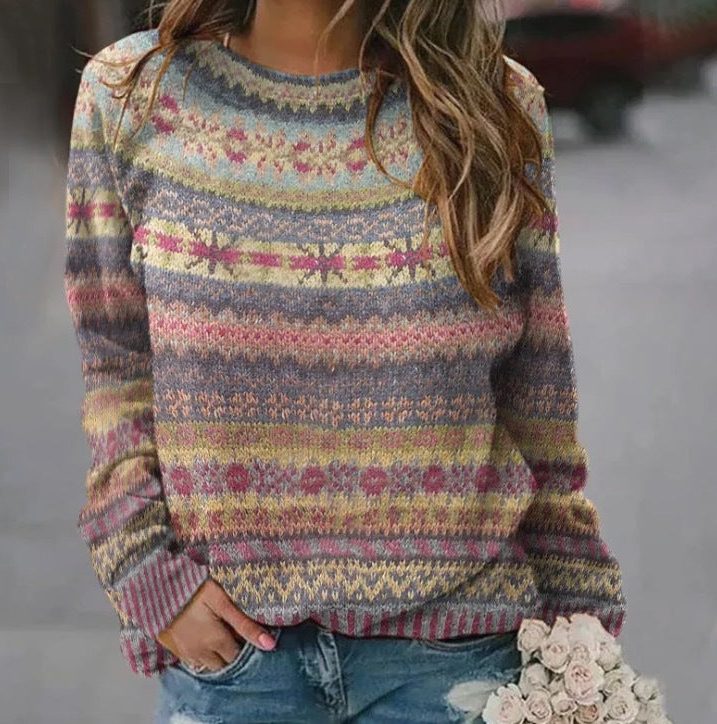 Ingrid-Jane Floral Fair Isle Sweater