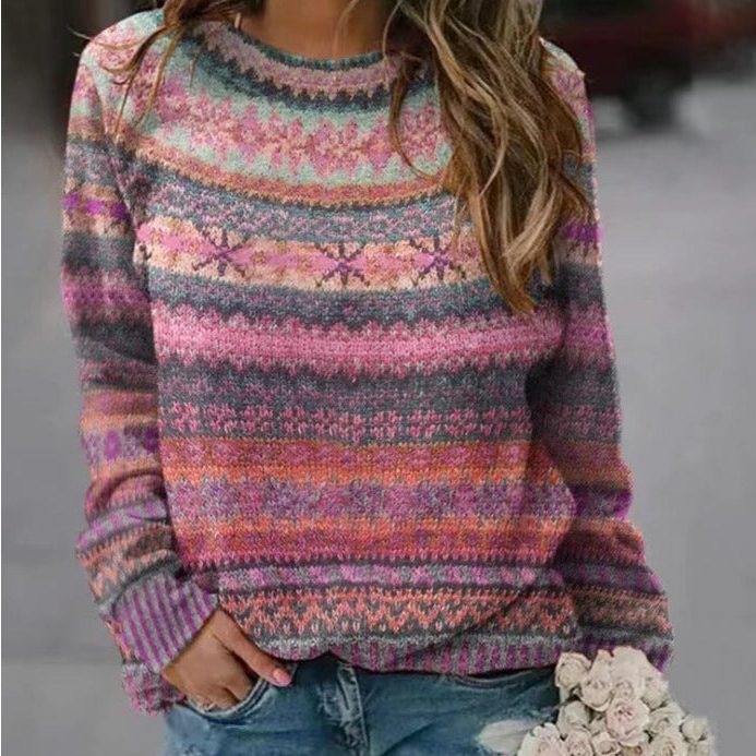 Ingrid-Jane Floral Fair Isle Sweater