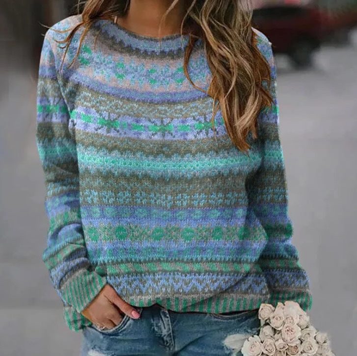 Ingrid-Jane Floral Fair Isle Sweater