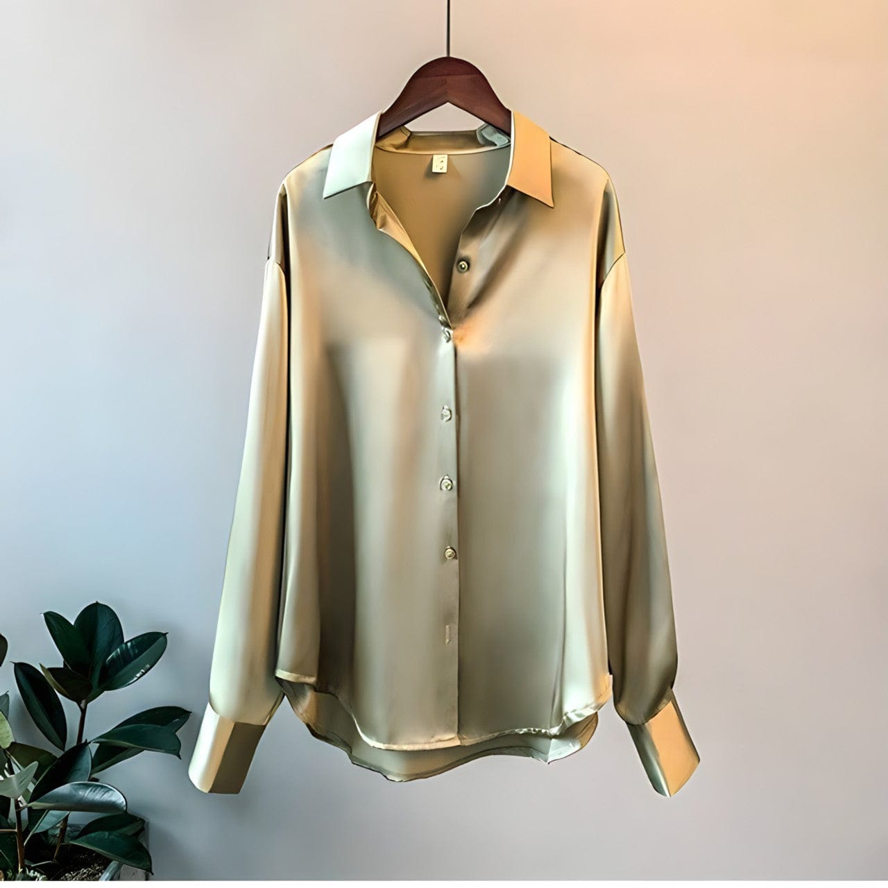Women's satin blouse
