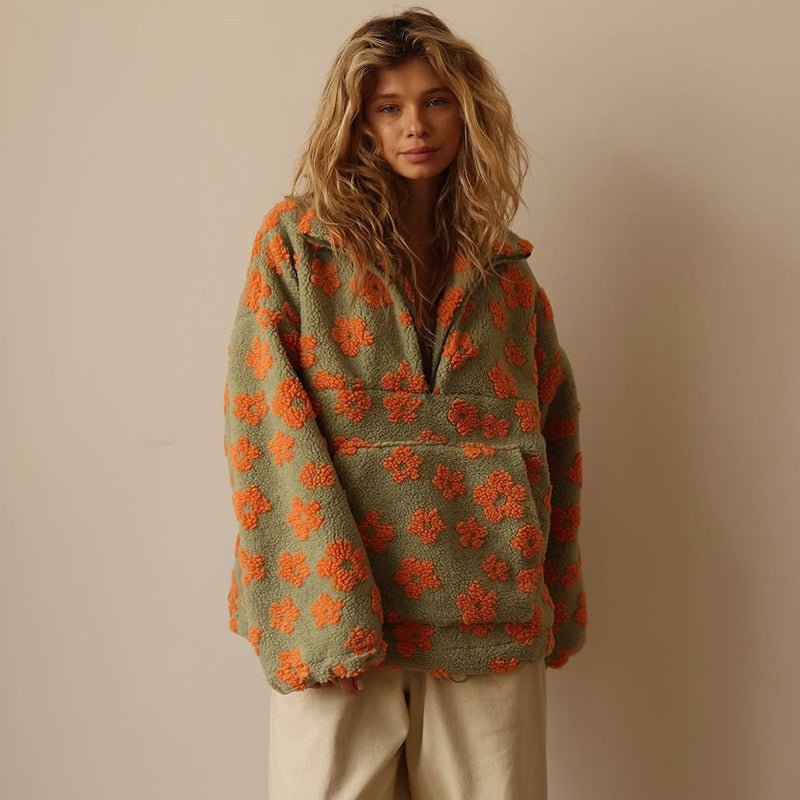 Astrid-Jane Daisy Teddy Fleece Half-Zip