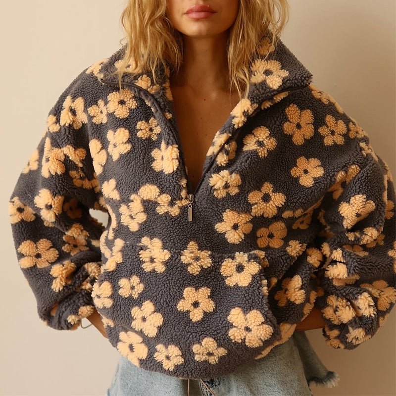 Astrid-Jane Daisy Teddy Fleece Half-Zip