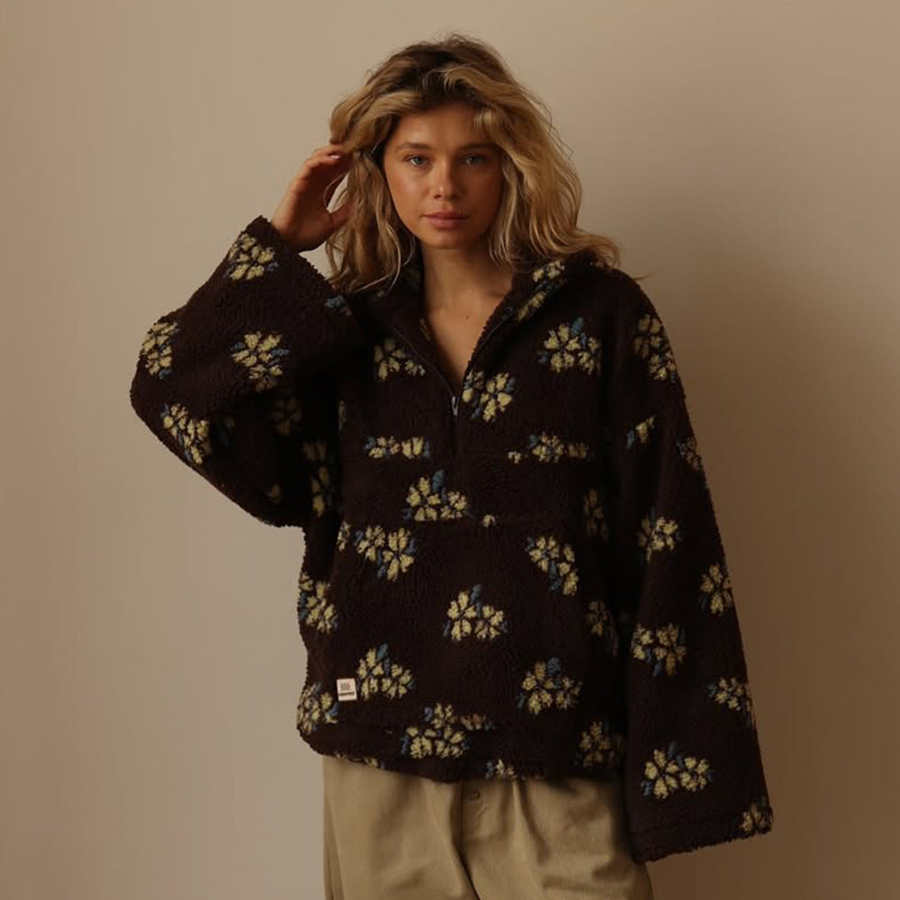 Astrid-Jane Daisy Teddy Fleece Half-Zip