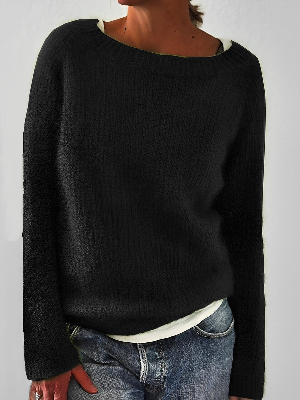 Tilda Fluffy Wide Neck Sweater
