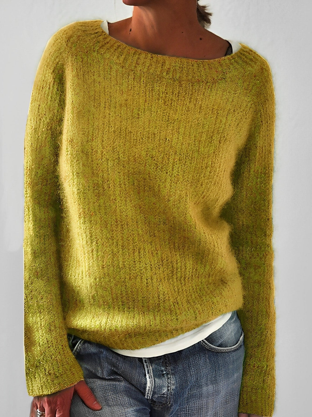 Tilda Fluffy Wide Neck Sweater