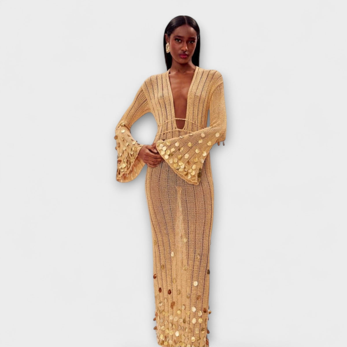 Nova Maxi Signature Dress - Chic Fabric for Any Occasion