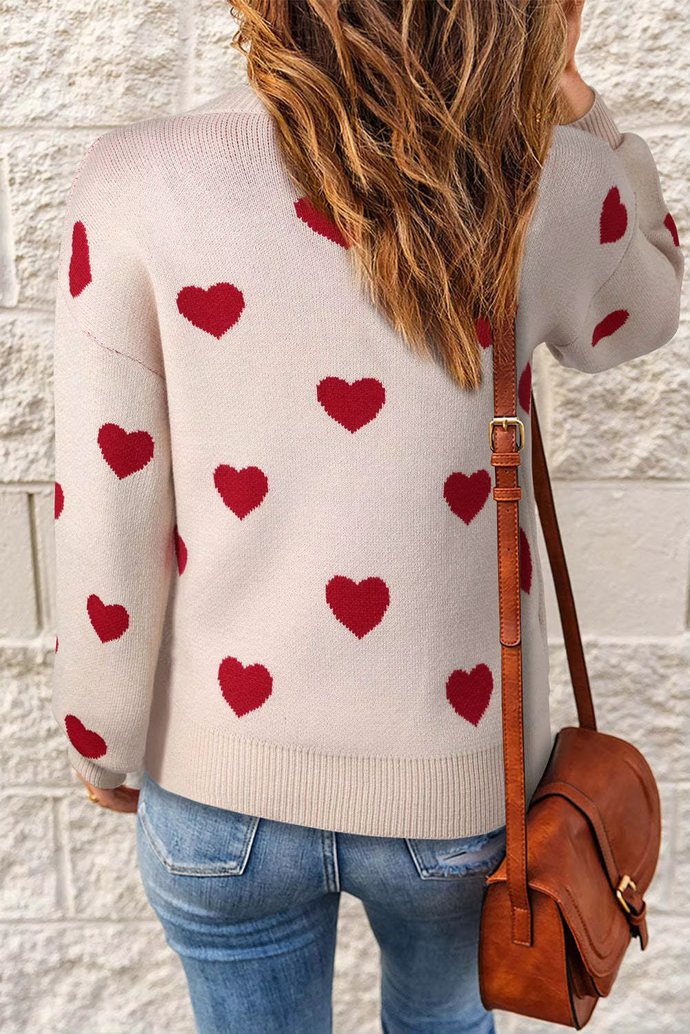 Noor All-Over Heart Sweater