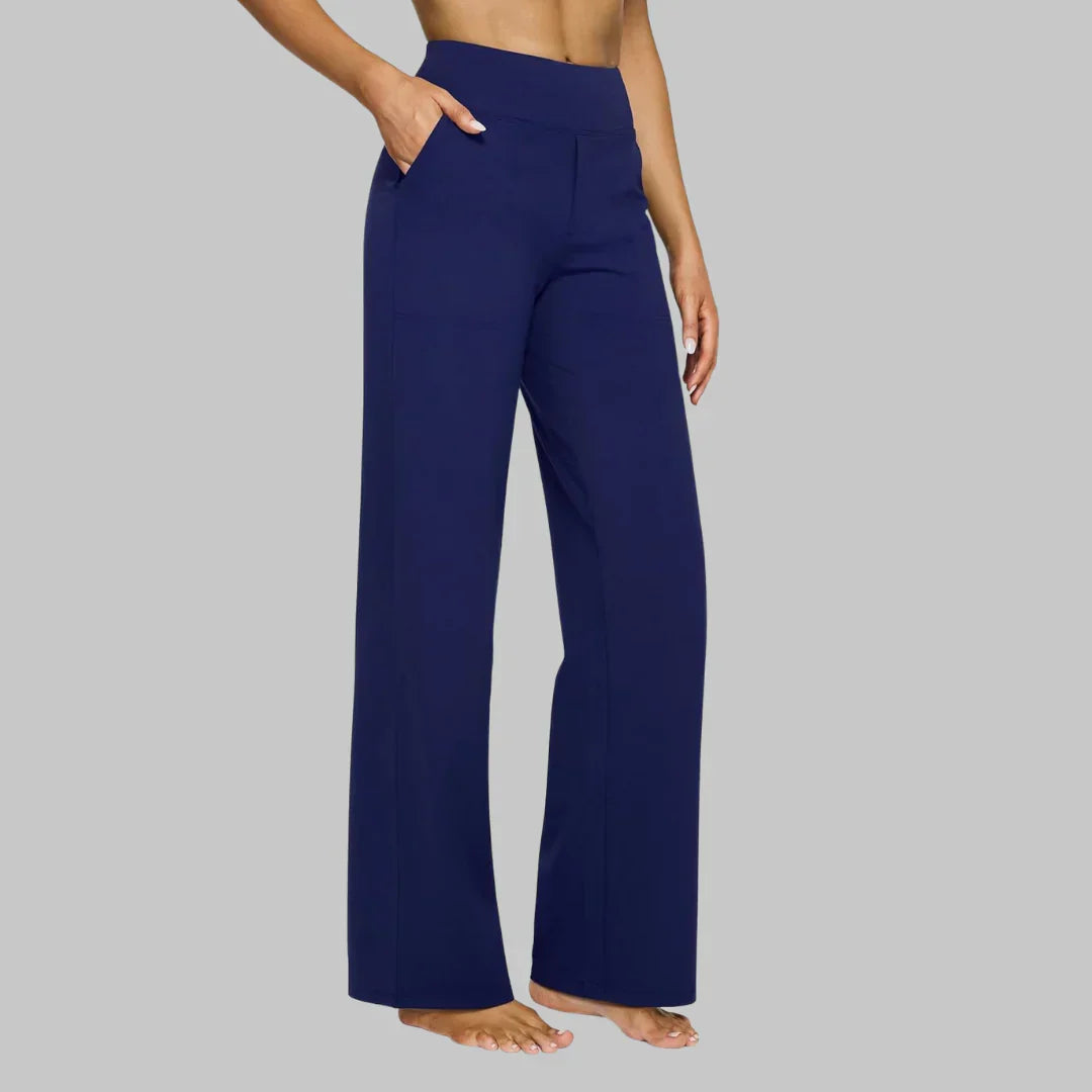 Ainsley Classic Wide-Leg Pants