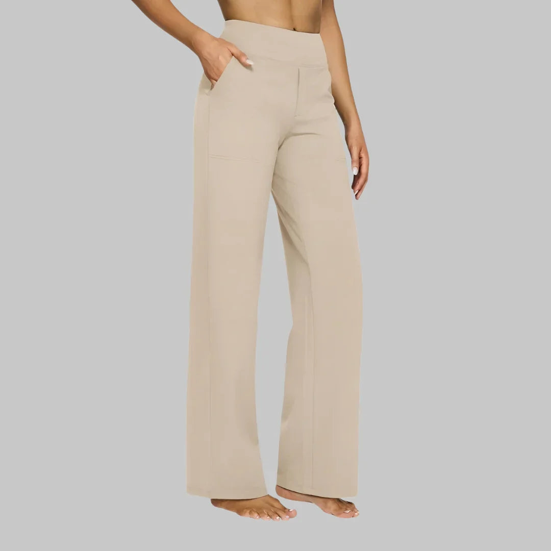 Ainsley Classic Wide-Leg Pants
