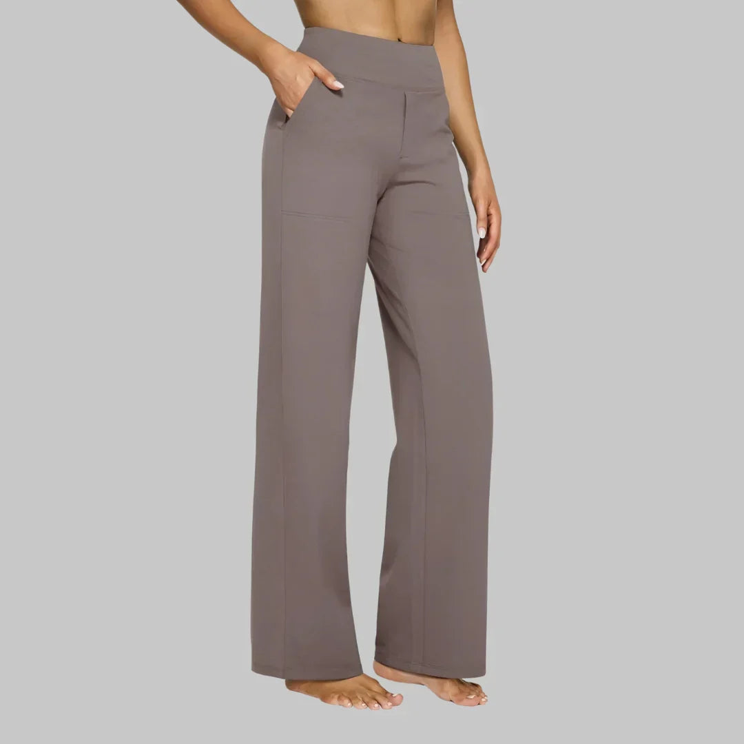 Ainsley Classic Wide-Leg Pants