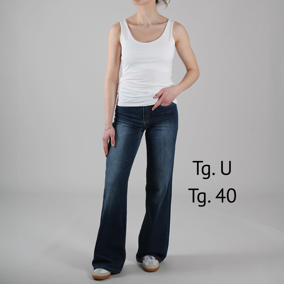 Elastic Jersey Tank Top
