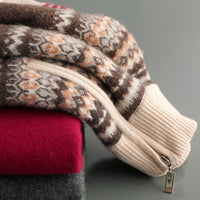Evan Cashmere-Feel Half-Zip Sweater