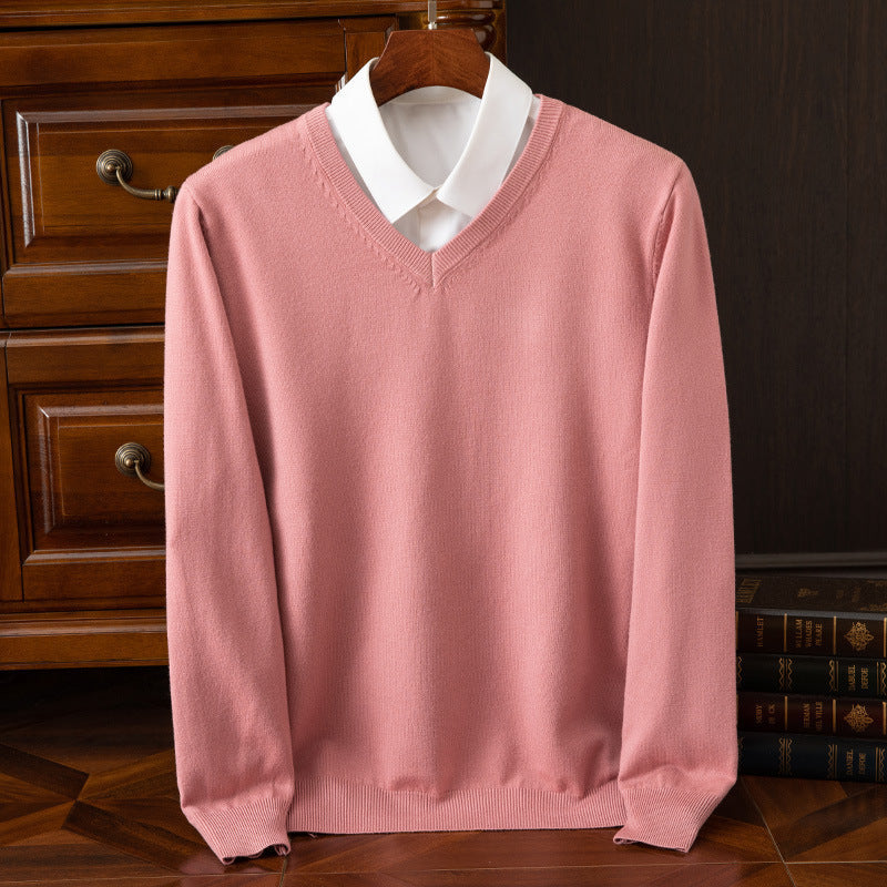 Olympia Cashmere-Feel V-Neck Sweater