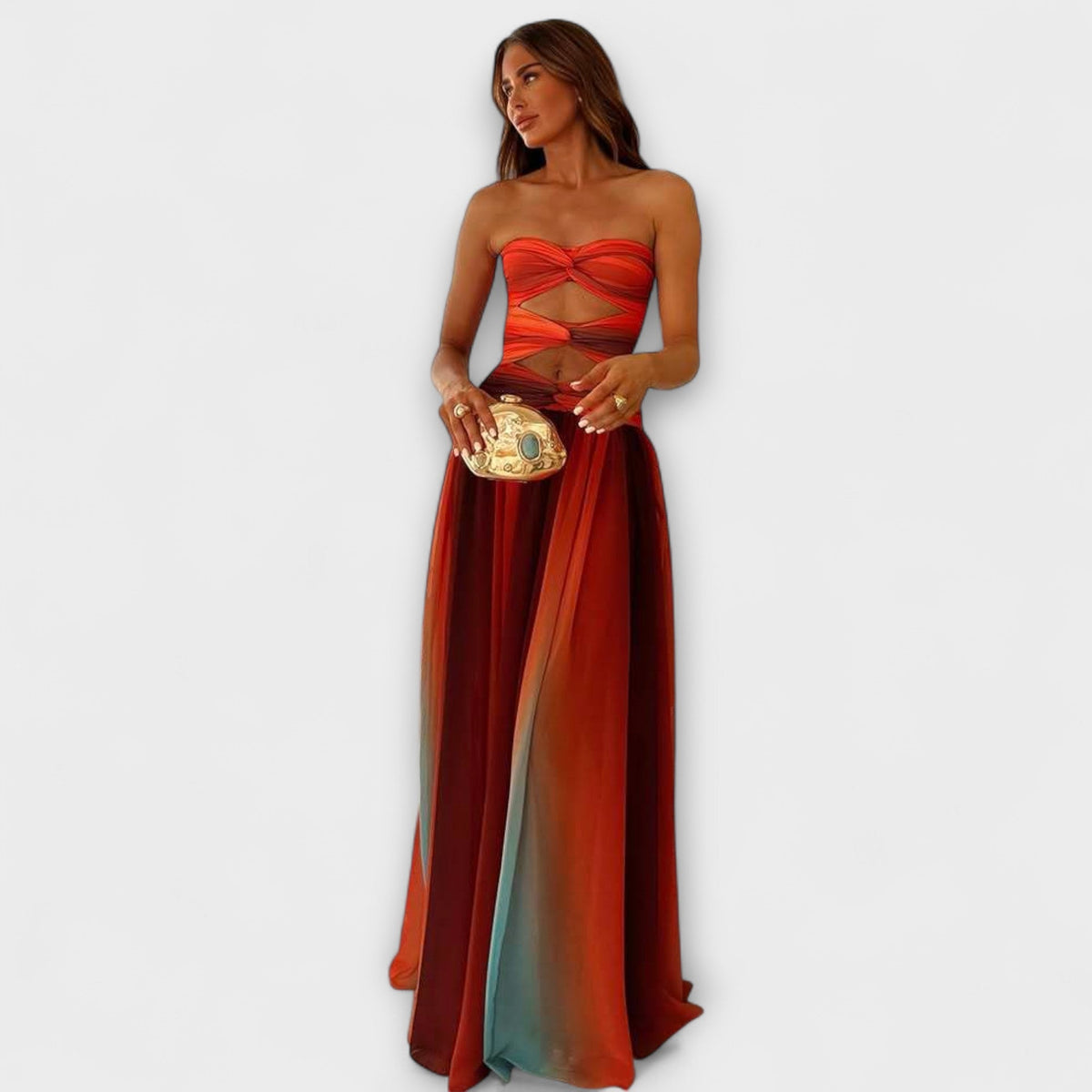 Chic Strapless Maxi Dress for Any Occasion