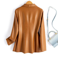 Riviera Faux Leather Blazer