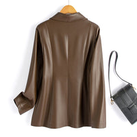 Riviera Faux Leather Blazer