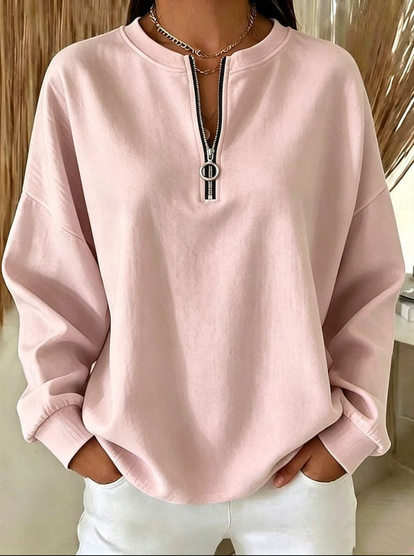 Penny-Claire Ring Pull Half-Zip Sweatshirt