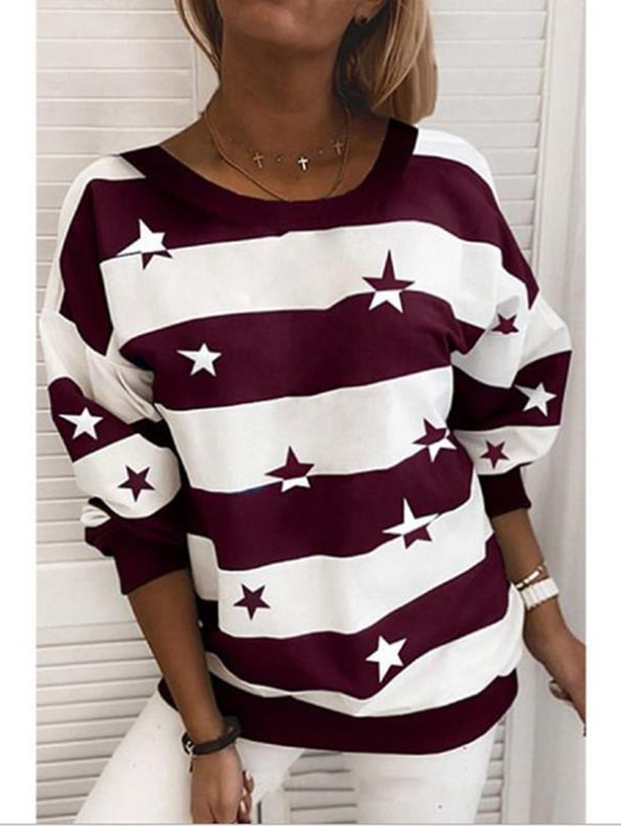 Laurel Star Stripe Sweatshirt